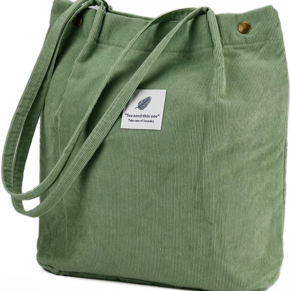 Corduroy Tote Bag Cute Tote Bags For Women Shoulder Bag With Inner Pocket For Wo